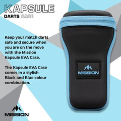 Mission Kapsule Darts Case - EVA Drop - in Case - Blau - FutureDart