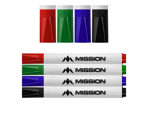 Mission - Marker Pens - Dry Wipe - Pack 4 - Colours - FutureDart