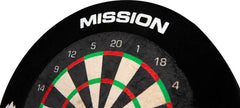 Mission Mini Dartboard - 6 Zoll - Komplett mit Surround & 2 Satz Mini Darts - FutureDart