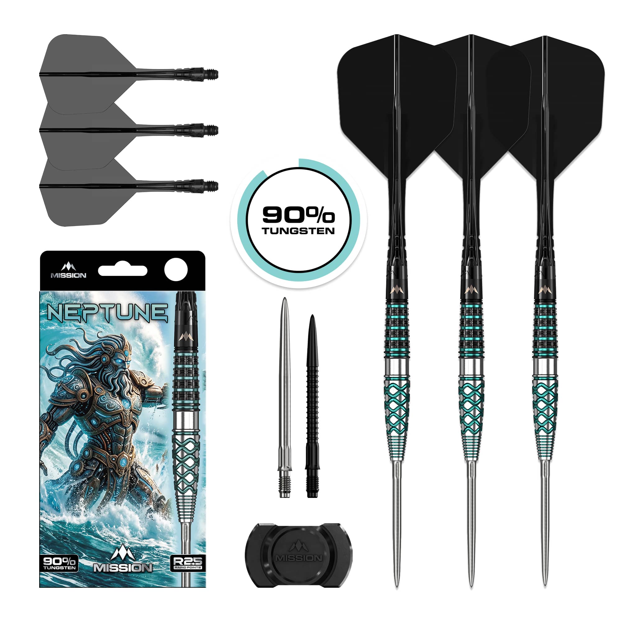 Mission Neptune R2.5 Steeldarts 21g, 23g, 25g - 21g - FutureDart