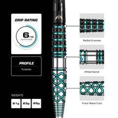 Mission Neptune R2.5 Steeldarts 21g, 23g, 25g - 21g - FutureDart