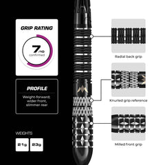 Mission Quantum R2.5 Steeldarts 95% Tungsten - 21g - FutureDart