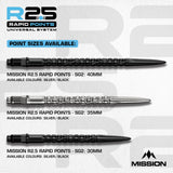 Mission R2.5 Rapid SG2 Steeldart Spitzen