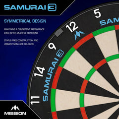 Mission Samurai 3 Dartboard - Ultrafeine Spinne - FutureDart
