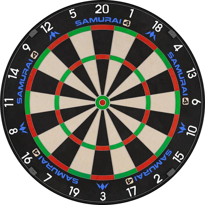 Mission Samurai 4 Dartboard Professional - Ultrafeine weiße Spinne - FutureDart