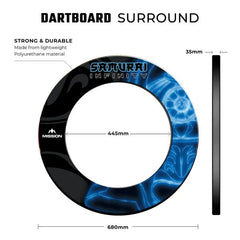 Mission Samurai Infinity Dartboard Surround - Blue - FutureDart