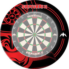 Mission Samurai Infinity Dartboard Surround - Red - FutureDart