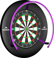 MISSION Torus 270 Grad Dartboard Beleuchtung LED - Purple - FutureDart