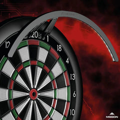 MISSION Torus ST Dartboard Lighting - für Soft Tip Dartboards - Schwarz - USB - FutureDart
