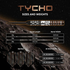 Mission Tycho Darts Steeldarts 22g, 24g, 26g - 22g - FutureDart
