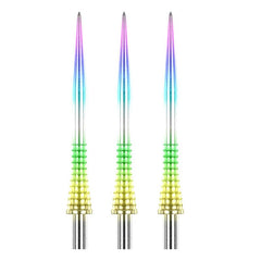 Raptor GT Gripped Dart Points 33mm - 38 mm - Rainbow - 33 mm - FutureDart