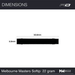Red Dragon Peter Wright Snakebite Melbourne Masters Edition Softdarts 20g, 22g