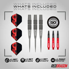 Red Dragon 50 Year Collection Grizzly 2 Steeldarts 24g - FutureDart
