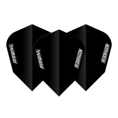 Red Dragon Black White Airwing Moulded Flights - F6889 - FutureDart