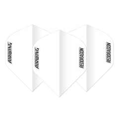 Red Dragon Black White Airwing Moulded Flights - F6890 - FutureDart