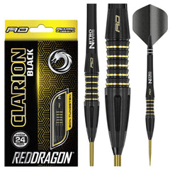 Red Dragon Clarion Black Steeldarts 22g, 24g, 26g - 24g - FutureDart