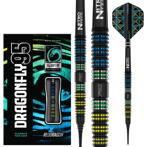 Red Dragon Dragonfly 95 Black - Tapered Softdarts 20g - FutureDart