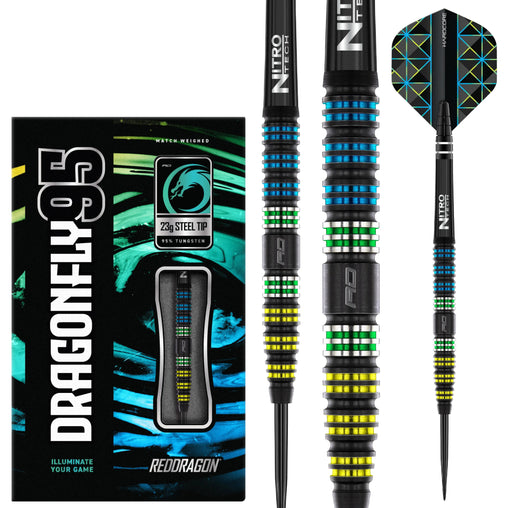 Red Dragon Dragonfly 95 Black - Tapered Steeldarts 23g, 25g - 23g - FutureDart