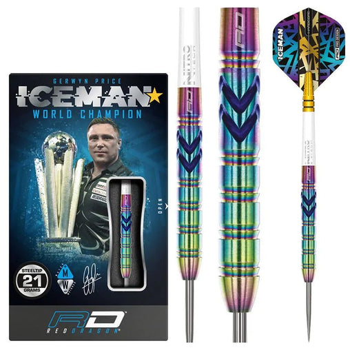 Red Dragon Gerwyn Price Ionic Steeldarts 21g, 23g, 25g - 21g - FutureDart