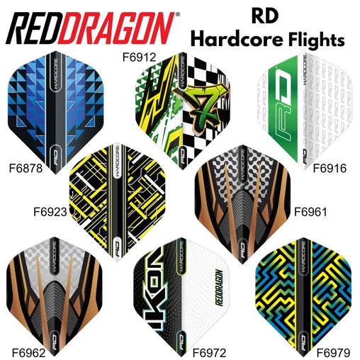 Red Dragon Hardcore Flights - verschiedene Designs 1 - F6878 - FutureDart