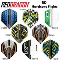 Red Dragon Hardcore Flights - verschiedene Designs 1 - F6878 - FutureDart