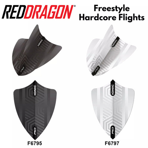 Red Dragon Hardcore Freestyle Flights - F6795 - FutureDart