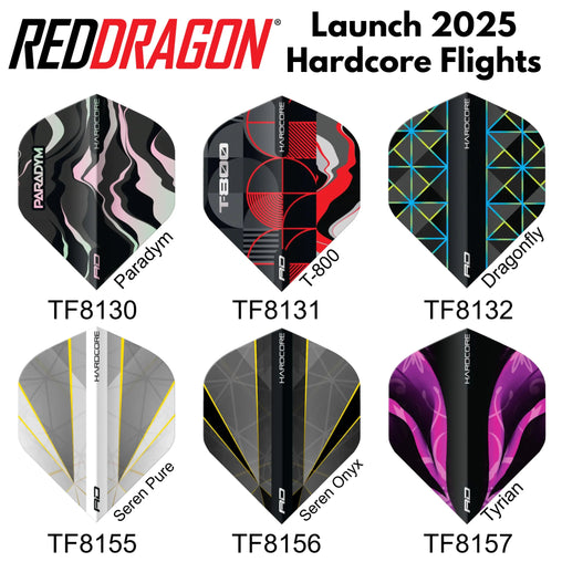 Red Dragon Hardcore Standard Flights Range Launch 2025 - TF8130 - FutureDart