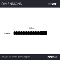 Red Dragon Javelin Black Steeldarts 20g, 22g, 24g, 26g - 26g - FutureDart