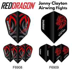 Red Dragon Jonny Clayton Airwing Moulded Flights - F6908 - FutureDart
