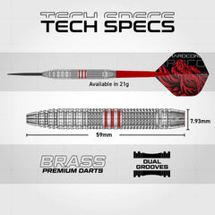 Red Dragon Jonny Clayton Brass Steeldarts 21g - FutureDart