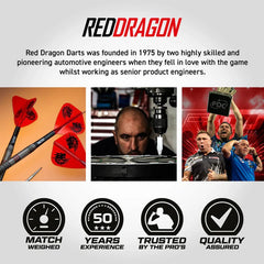 Red Dragon Jonny Clayton Hiraeth Switch Point Steeldarts 22g, 23g - 23g - FutureDart