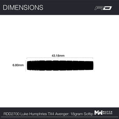 Red Dragon Luke Humphries TX4 Avenger Softdarts 20g - FutureDart