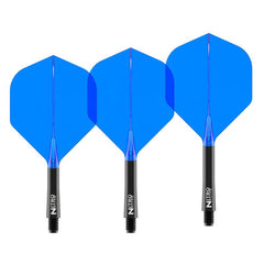 Red Dragon Nitro Flite Integrated Flight and Shaft No2 - Black - Black - Medium 25.5mm - FutureDart