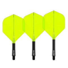 Red Dragon Nitro Flite Integrated Flight and Shaft No2 - Black - Blue - Medium 25.5mm - FutureDart