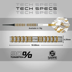 Red Dragon Paradym – Gold & Silver Parallel Softdarts 20g - FutureDart