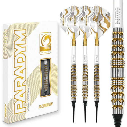 Red Dragon Paradym – Gold & Silver Torpedo Softdarts 20g - FutureDart