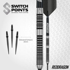 Red Dragon Pegasus Switch Point Steeldarts 22g, 23g, 24g - 22g - FutureDart