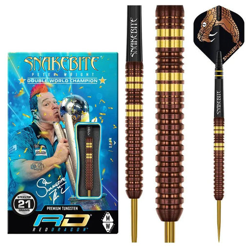 Red Dragon Peter Wright Copper Fusion Steeldarts 21g, 23g - 21g - FutureDart