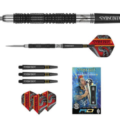 Red Dragon Peter Wright Double World Champion SE Black Steeldarts 20g, 22g, 24g - 20g - FutureDart