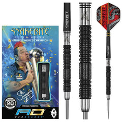 Red Dragon Peter Wright Double World Champion SE Black Steeldarts 20g, 22g, 24g - 20g - FutureDart