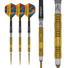Red Dragon Peter Wright DOUBLE WORLD CHAMPION SE GOLD PLUS Steeldarts 20g, 22g, 24g - 20g - FutureDart