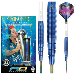 Red Dragon Peter Wright Premier League PL 15 Blue Steeldarts 22g, 24g, 26g - 22g - FutureDart
