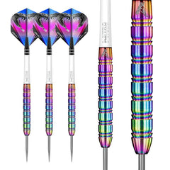 Red Dragon Peter Wright Snakebite 1 Rainbow Steeldarts 22g, 23g, 24g - 22g - FutureDart