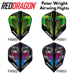 Red Dragon Peter Wright Snakebite Airwing Moulded Flights - F6900 - FutureDart