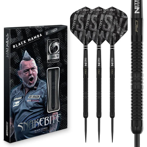 Red Dragon Peter Wright "Snakebite" - Black Mamba Steeldarts 22g, 24g - 22g - FutureDart
