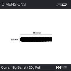 Red Dragon Peter Wright Snakebite Corra Softdarts 20g - FutureDart