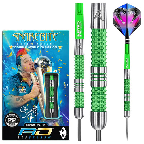 Red Dragon Peter Wright Snakebite Mamba 1 Steeldarts 22g, 24g - 22g - FutureDart