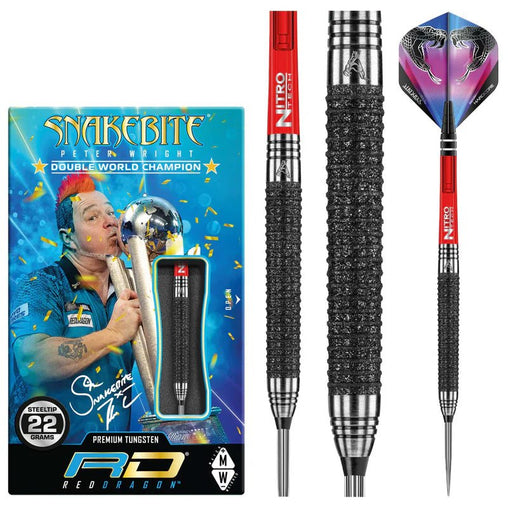 Red Dragon Peter Wright Snakebite Melbourne Masters Edition Steeldarts 22g - FutureDart
