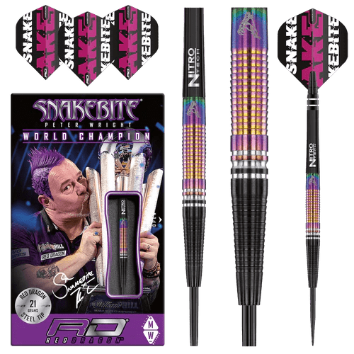 Red Dragon Peter Wright World Champion Tapered SE Steeldarts 21g, 23g - 21g - FutureDart