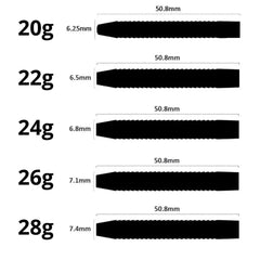 Red Dragon Razor Edge Black Steeldarts 20g, 22g, 24g, 26g, 28g - 20g - FutureDart